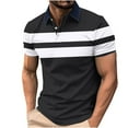 thumbnail image 1 of Mens Button Down Shirts Plus Size Casual Short Sleeved Shirt With Printed Short Sleeved Collar Tops, 1 of 5