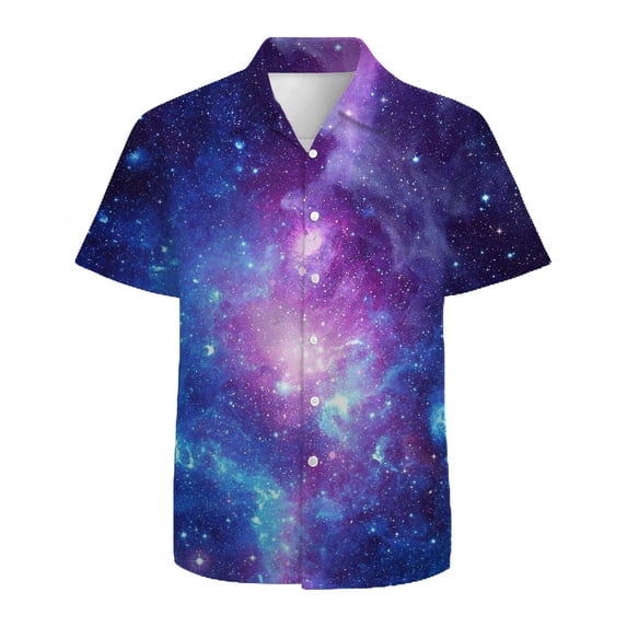 Mens Button Down Short Sleeve Shirt Short Sleeve Shirts Casual Printed Summer Beach Shirt Clothes