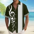thumbnail image 1 of Mens Button Down Vacation Shirts Short Sleeve Print Buttons Up Summer Beach Hawaiian Cuban Shirt, 1 of 5