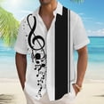 thumbnail image 1 of Mens Button Down Vacation Shirts Short Sleeve Print Buttons Up Summer Beach Hawaiian Cuban Shirt, 1 of 5