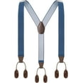thumbnail image 1 of Mens Button End Suspenders 49 Inch Y-Back Adjustable Elastic Tuxedo Suspenders, 1 of 1