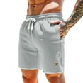 thumbnail image 1 of Mens Button Down Shirt Carpenter Shorts Nylon Shorts Mens Linen Short Big Little Threads Men for Men Beach Sweat Pant Cabin Creek Athletic with Pockets GY2 XL, 1 of 4