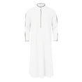 thumbnail image 1 of Mens Button Down Shirt Fashion Men Heavy T Shirt T Top Men Long Sleeve Mens Bodysuit Romper Big And Tall Long Sleeve Shirts for Button down Tee Pajama Short Print Arabia Casual White M, 1 of 5