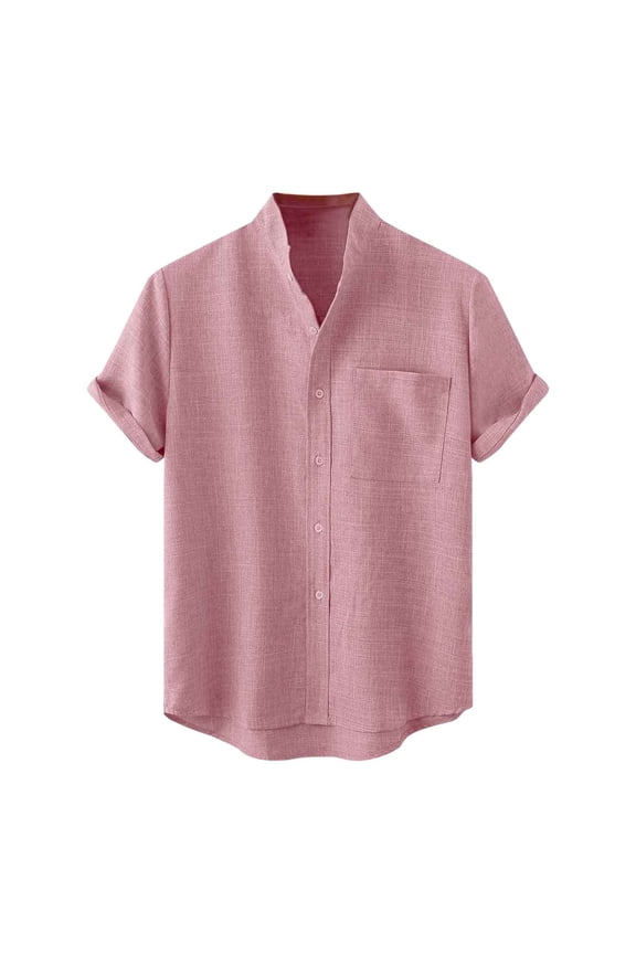 Mens Button Down Shirt Graphic T Shirt Men Casual Blouse Men's Graphic T Shirts Shirts Men Fashion Heavy Baggy Mens Button down Pajama Anime Tee Christmas Overalls Stylish Slim Red L