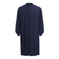 thumbnail image 1 of Mens Button Down Shirt Shirt Bulk Dress Shirts Men X Large Mens Shirts Tee N Big And Tall T Top Print Dress Button Arabic Style Fashion Long Men's Solid Robe Navy M, 1 of 5