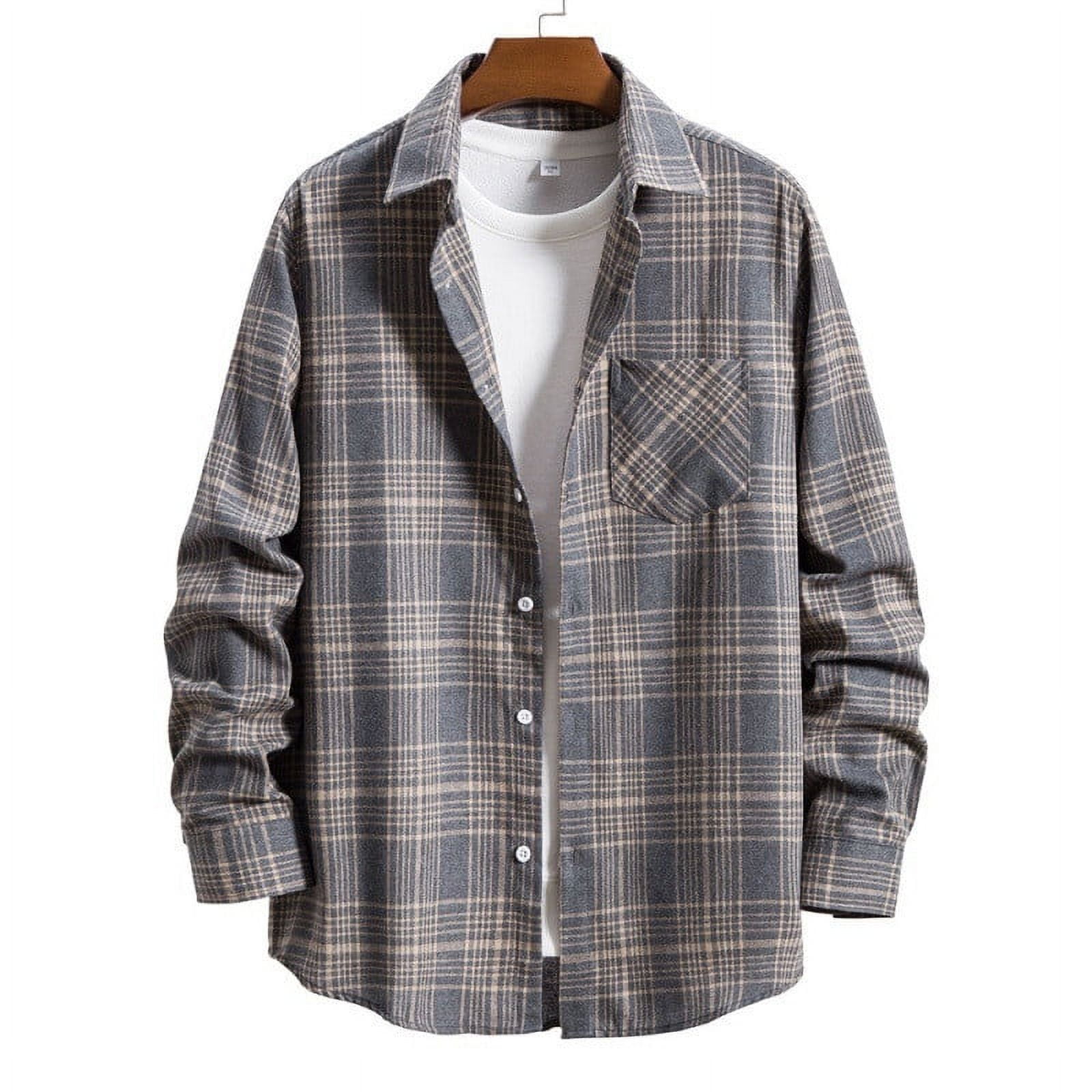 Mens Button up Shirts Long sleeve Plaid,Plaid Shirts,Flannel Plaid
