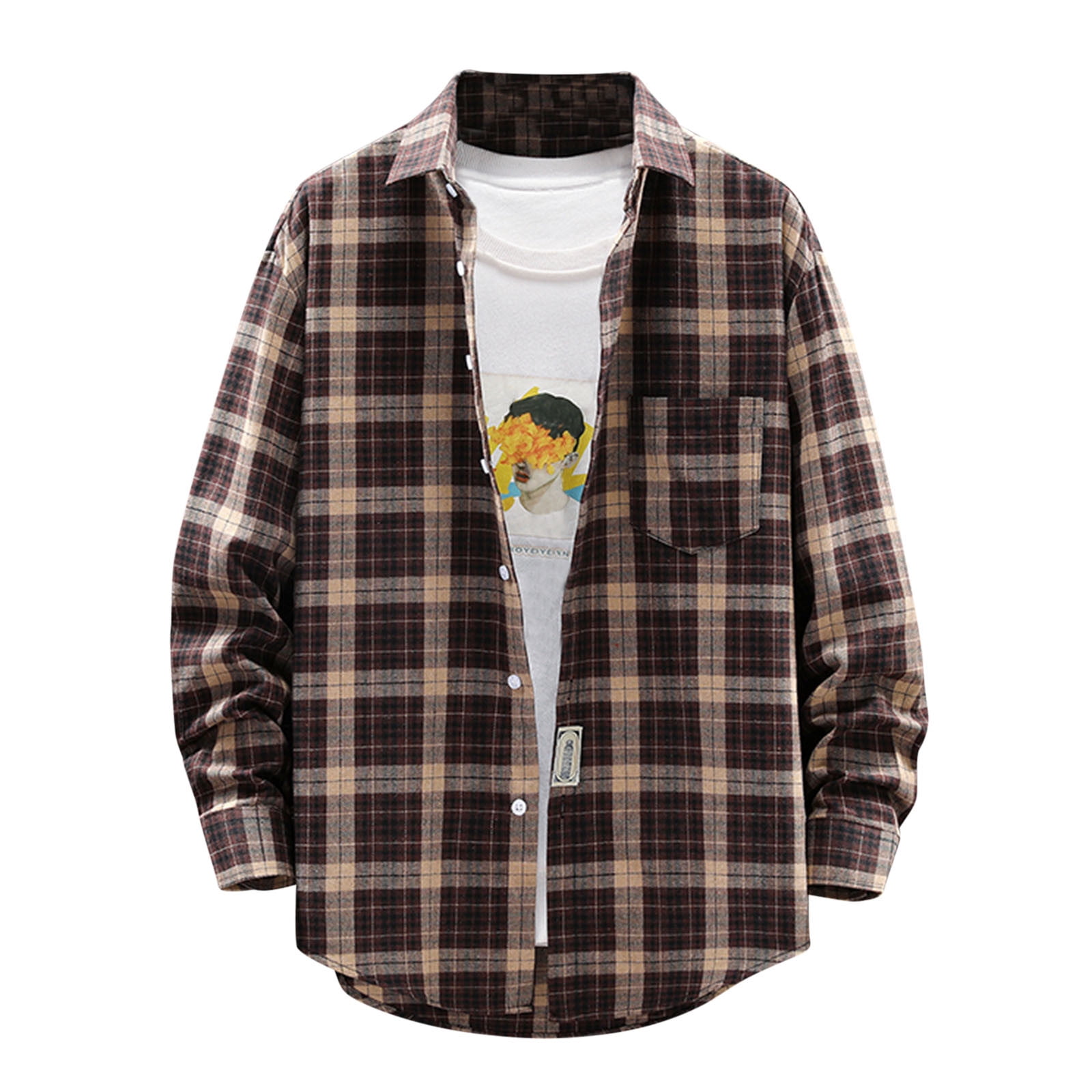 Plaid Button Up Long Sleeve Shirt main image 1