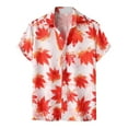 Mens Button Up Shirts Hawaiian Summer Fashion Short Sleeve Casual