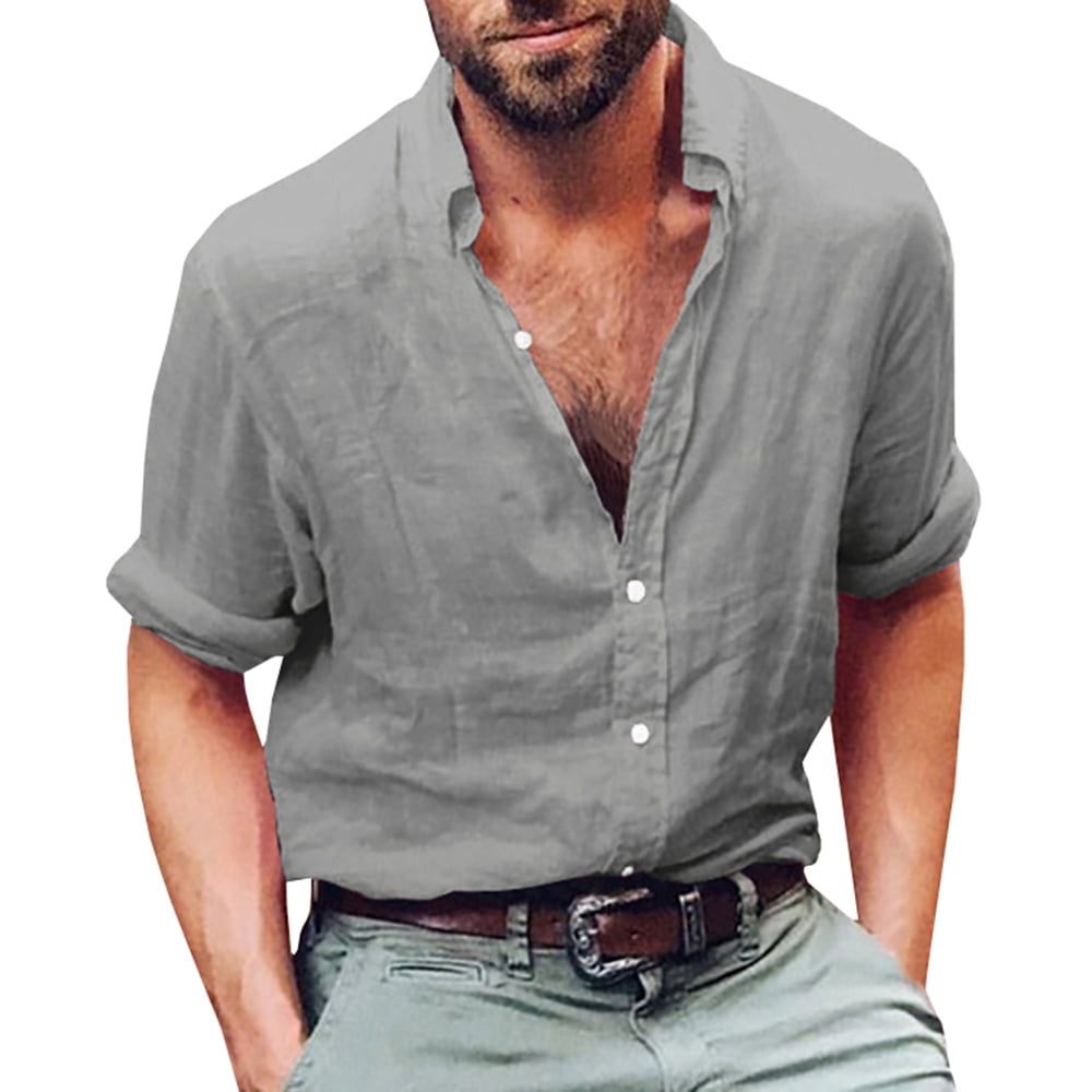 Runcati Men's Long Sleeve Button Up Shirts