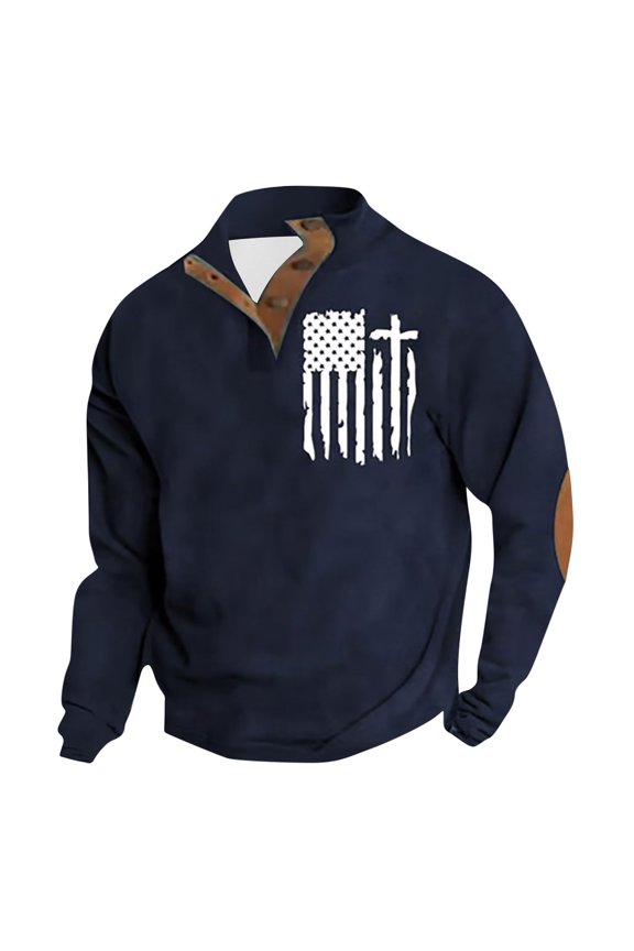Mens Button Up Shirts Long Sleeve Mens Pullover Hoodie Men's Crewneck Sweatshirt Blue Crewneck Sweatshirt Sweatshirts for Men