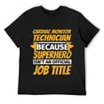 thumbnail image 1 of Mens CARDIAC MONITOR TECHNICIAN Funny Humor Gift T-Shirt Black, 1 of 5