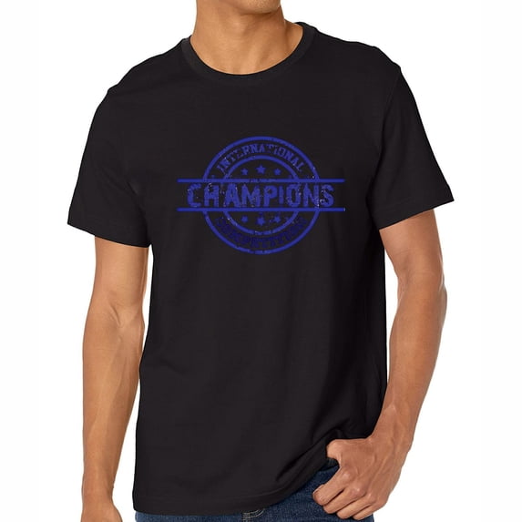Mens CHAMPIONS Crew Neck T-Shirts Black