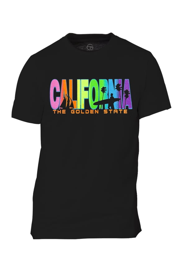Mens California The Golden State Short-Sleeve T-Shirt - Black - 2X-Large