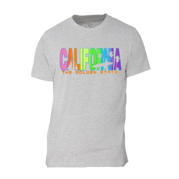 Mens California The Golden State Short-Sleeve T-Shirt - Heather Grey - Medium