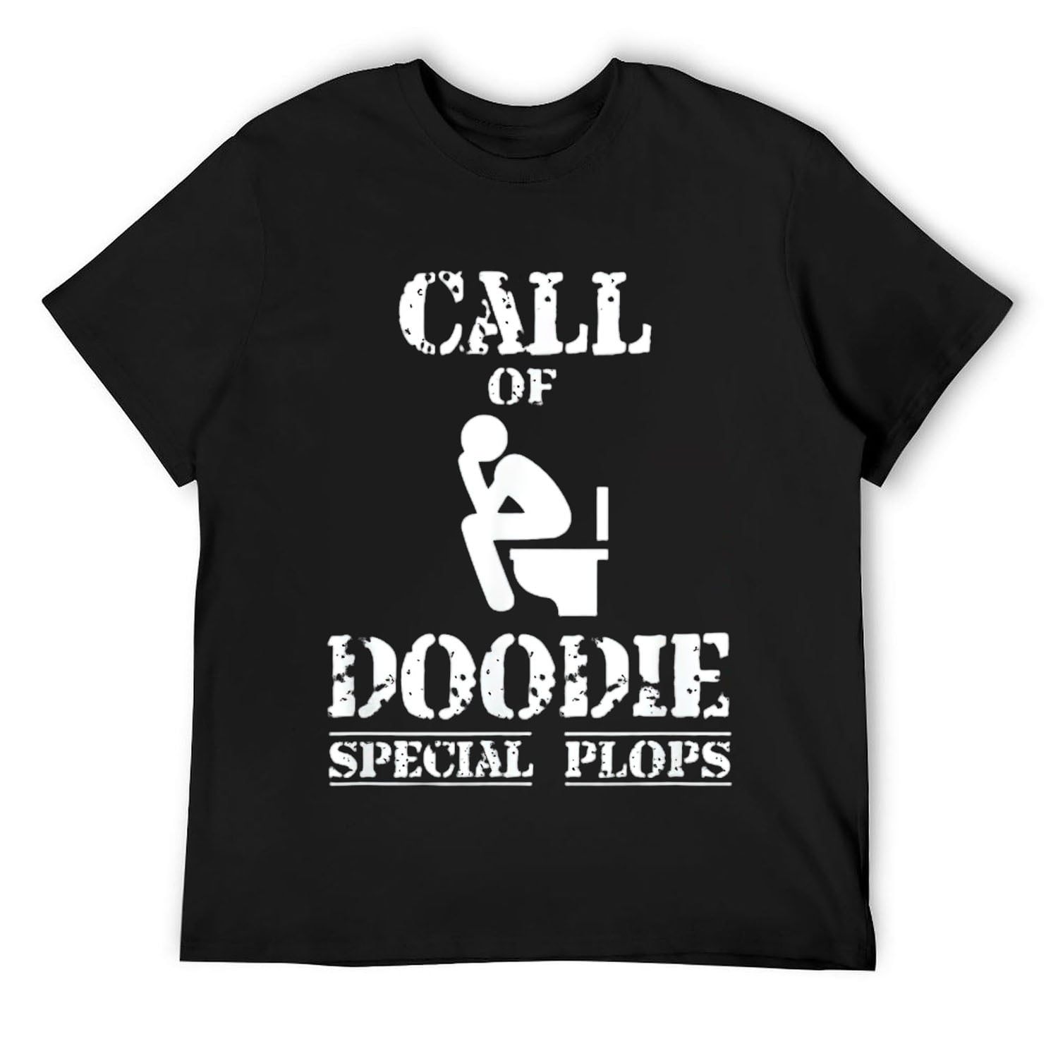 Mens Call Of Doodie Special Plops War Duty T-Shirt Black - Walmart.com