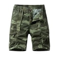 thumbnail image 1 of Mens Camo Cargo Shorts, Blue Pattern, Multi - Pockets, Summer Hiking & Outdoor Use, 1 of 5