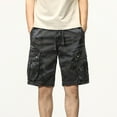 thumbnail image 1 of Mens Camo Cargo Shorts, Multi - Pockets, Adjustable Waist, Summer Outdoor & Work Wear, 1 of 6