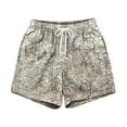 thumbnail image 1 of Mens Camo Shorts Maple Leaf Print Baggy Drawstring Elastic High Waisted Graphic Workout Sweat Shorts with Pockets Army Green 2XL, 1 of 2
