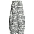 thumbnail image 1 of Mens Camouflage Cargo Wide Leg Denim Pants with Pockets Slightly Stretchy Durable Casual Outdoor Everyday Wear, 1 of 4