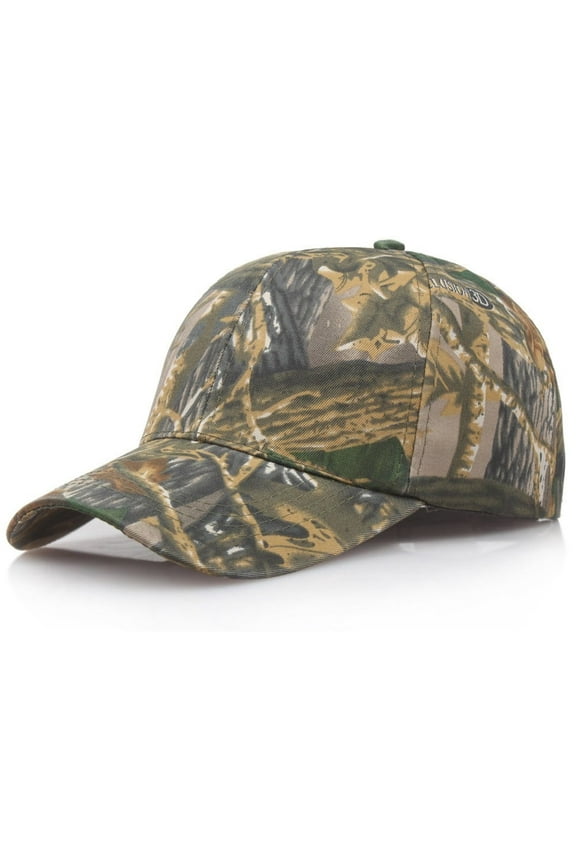 Mens Camouflage Military Adjustable Hat Camo Hunting Fishing Army Baseball Cap