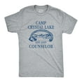 thumbnail image 1 of Mens Camp Crystal Lake T shirt Funny Graphic Camping Vintage Adult Novelty Tees Graphic Tees, 1 of 7