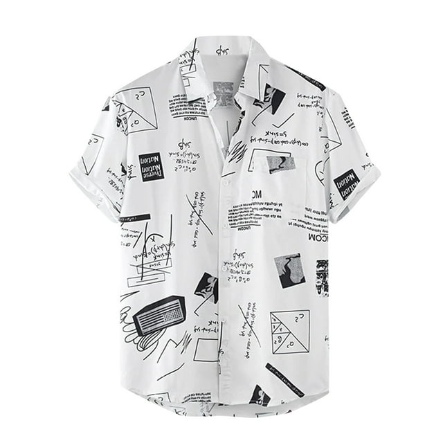 Mens Camp Shirt Summer Mens Clothes Summer Mens Hawaiian Button Down ...