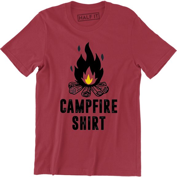 Mens Campfire Funny Firewood Family Camping Forest Summer Vacation T-Shirt