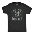 thumbnail image 1 of Mens Can You Dig It T Shirt Funny Spooky Cemetary Grave Digging Tee for Guys Graphic Tees, 1 of 9