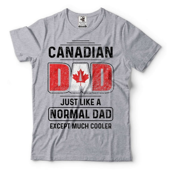 Mens Canadian Dad T-shirt Canadian Shirts Canada Day Shirt Canada Flag Tee Dad Patriotic Shirt