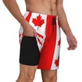 thumbnail image 1 of Mens Canadian Flag 2 in 1 Quick Dry Swim Trunks with Compression Liner Beach Shorts, 1 of 6