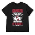 thumbnail image 1 of Mens Cancer Grabbed Me By Throat Head And Neck Cancer Awareness T-Shirt Black, 1 of 5