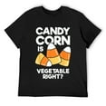 thumbnail image 1 of Mens Candy Corn Is Vegetable Right Funny Halloween T-Shirt Black, 1 of 5