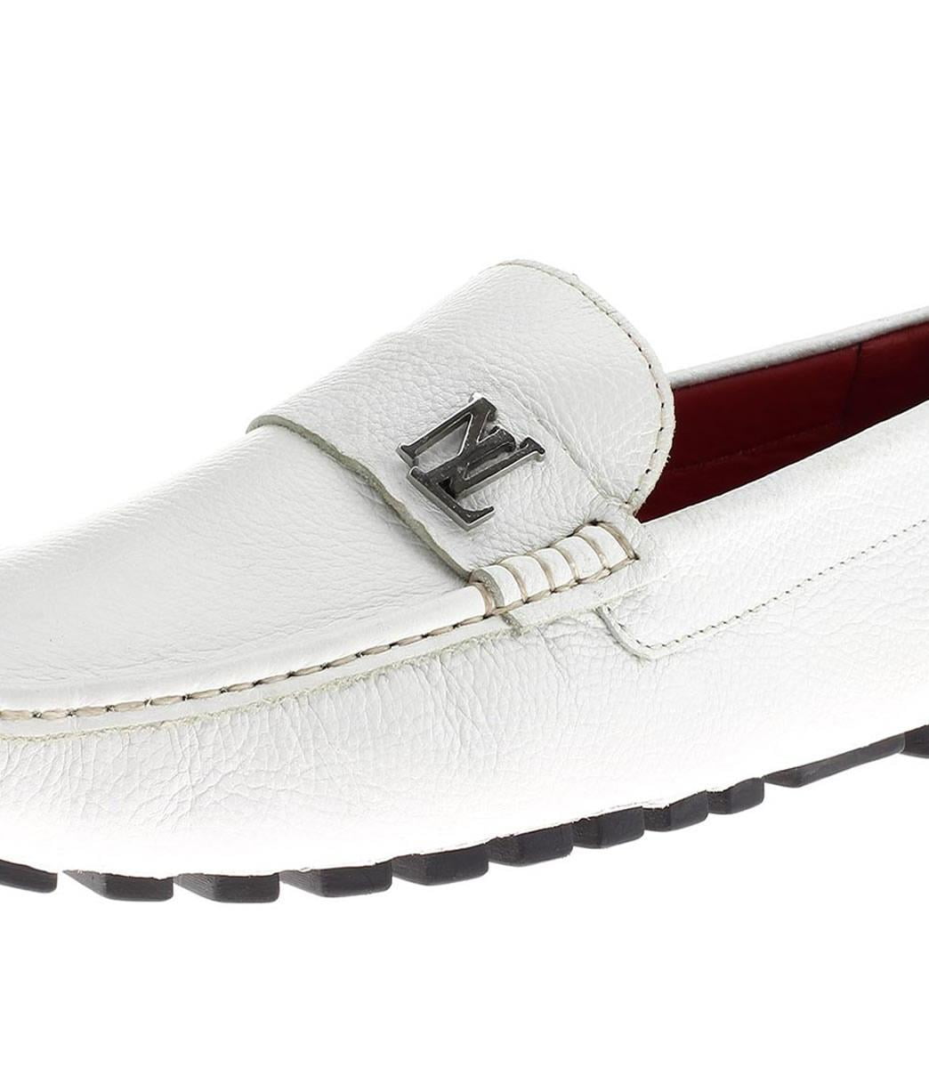 Mens Canoe White Leather Comfort Shoes Luciano Natazzi 