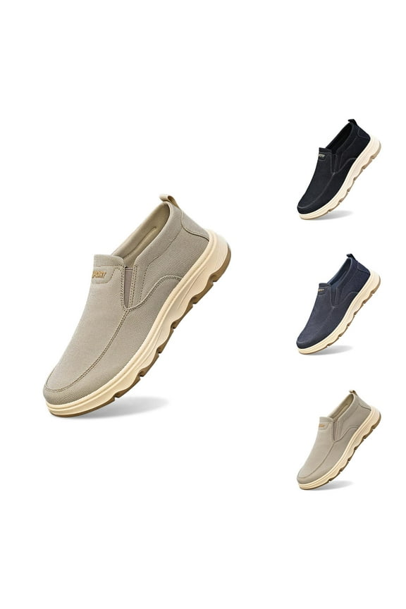 Mens Canvas Espadrilles Summer Shoes On Classic Flat Espadrilles Rubber Bottom Sneakers For Men