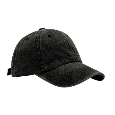 Mens Cap Cute Black Sport Hats Happy Camper