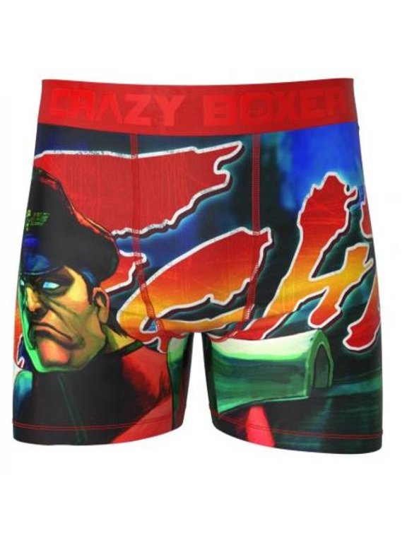 Mens Capcom Street Fighter M. Bison Dictator Novelty Underwear Boxer Briefs S