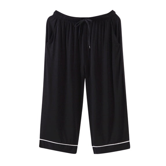 Mens Capri Pajama Pants Lightweight Moisture Wicking Loungewear Breathable Comfortable Pjs Pant Sleepwear Summer 2026