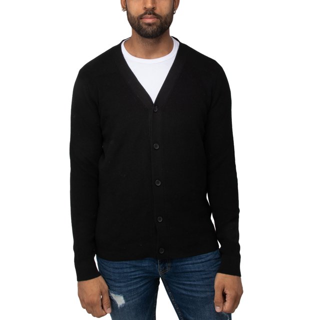 Mens Cardigan Sweater Button Down Long Sleeve Classic Fit Casual