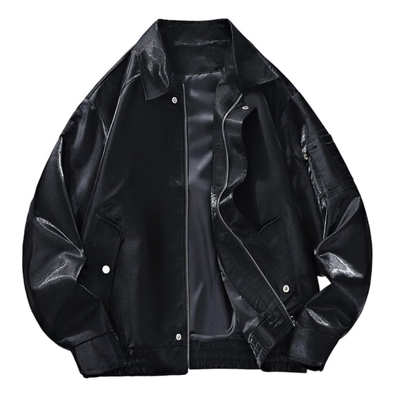 Mens Cardigan Sweater Street Hip Hop Style Fashion Big T Flying Oversized Denim Jacket Men,Black,M