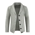 thumbnail image 1 of Mens Cardigan Sweaters Clearance Sale,Men Fall Slim Button Knitted Jackets Fashion Solid Color Casual Knit Sweater Coats, 1 of 5