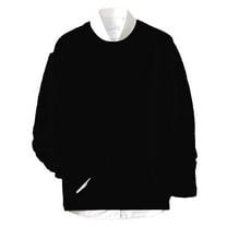 Mens Cardigan Sweaters Crewneck Long Sleeve Knit Comfort Style Mens Workout Jacket,Black,L