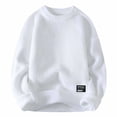 thumbnail image 1 of Mens Cardigan Sweaters Long Sleeve Patchwork Pullovers Breathable Festival Holiday Men's Fashion with Pockets, White, Size XL, 1 of 4