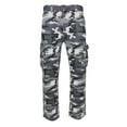 thumbnail image 1 of Mens Cargo Camo Pants Multi Pocket Lightweight Army Regular Fit Camo Grey 32x30, 1 of 4