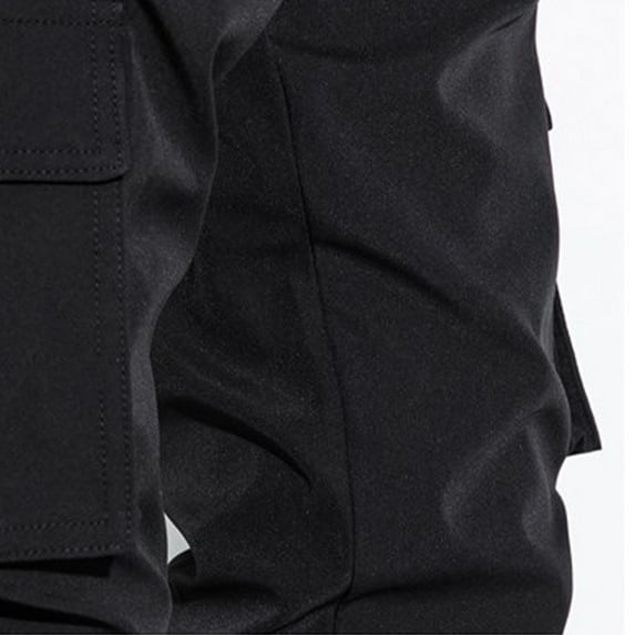 Mens Cargo Joggers Pants Tracksuit Bottoms Men Elasticated Waist Work Trousers Solid Color Sweatpants Outdoor Cargo Pants Slim Jogging Bottoms Sports Sweat Track Pants with Pockets