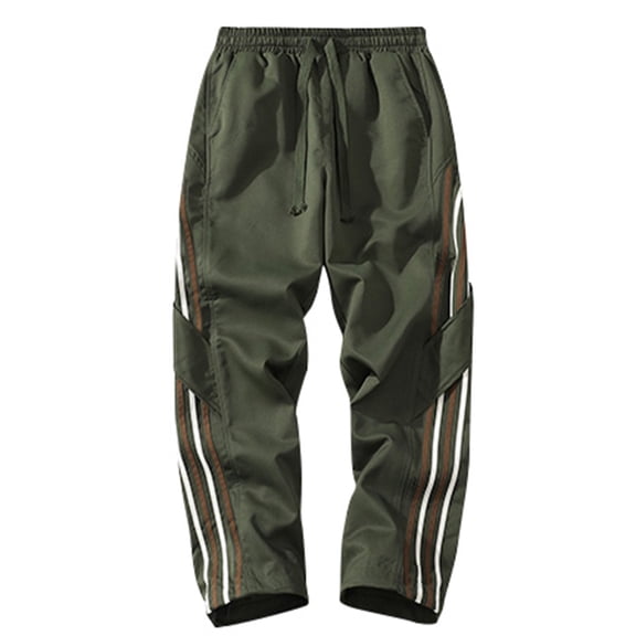 Mens Cargo Pants Big and Tall Casual Outdoor Pants Urban Style Straight Leg Lightweight Breathable Spring Fall Army Green XL