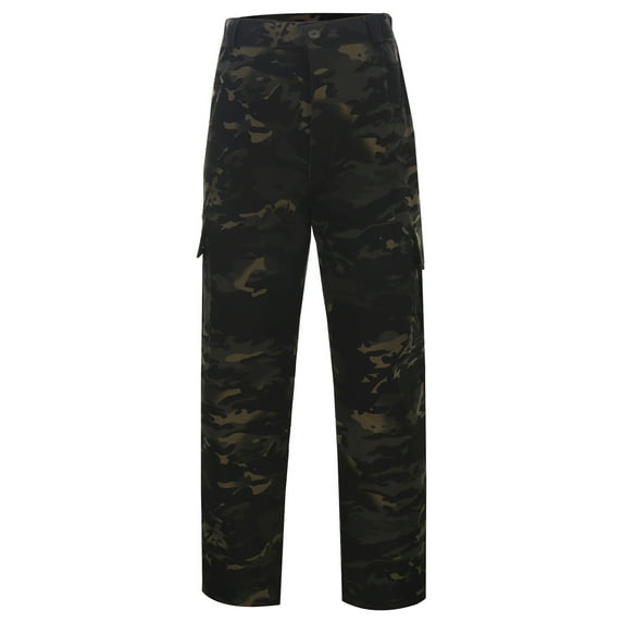 Mens Cargo Pants Big and Tall Outdoor Tactical Training Pants Multi Pockets Straight Leg Lightweight Utility Camouflage2 175