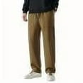 thumbnail image 1 of Mens Cargo Pants Casual Drawstring Athletic Jogger Sports Outdoor Trousers Brown, 1 of 3