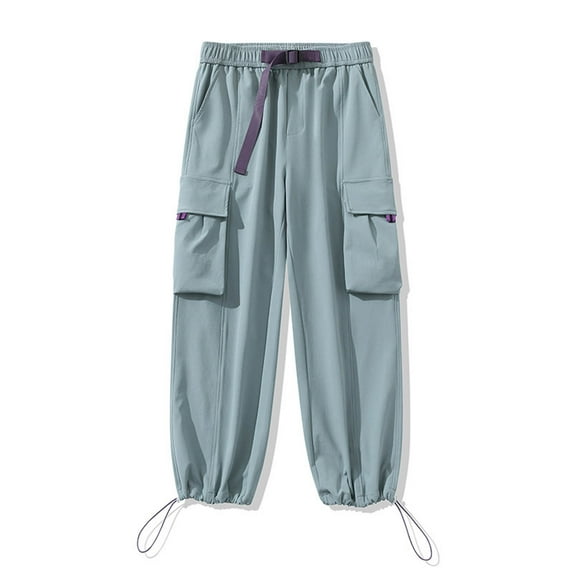 Mens Cargo Pants Casual Joggers Athletic Pants Cotton Loose Straight Sweatpants Worker Attire Footpants Fashion Casual Sweatpants Loose Matching Pants