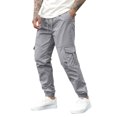 thumbnail image 1 of Mens Cargo Pants Casual Joggers Athletic Pants Cotton Loose Straight Sweatpants Men's Casual Pants Hiking Pants Workout Joggers for Men Elastic Waist Drawstring Tapered Pants, 1 of 7