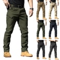 thumbnail image 1 of Mens Cargo Pants Classic-Fit Lightweight Multiple Pockets Work Pants Casual Straight Leg Hiking Pants, #03 Navy, Size S, 1 of 10
